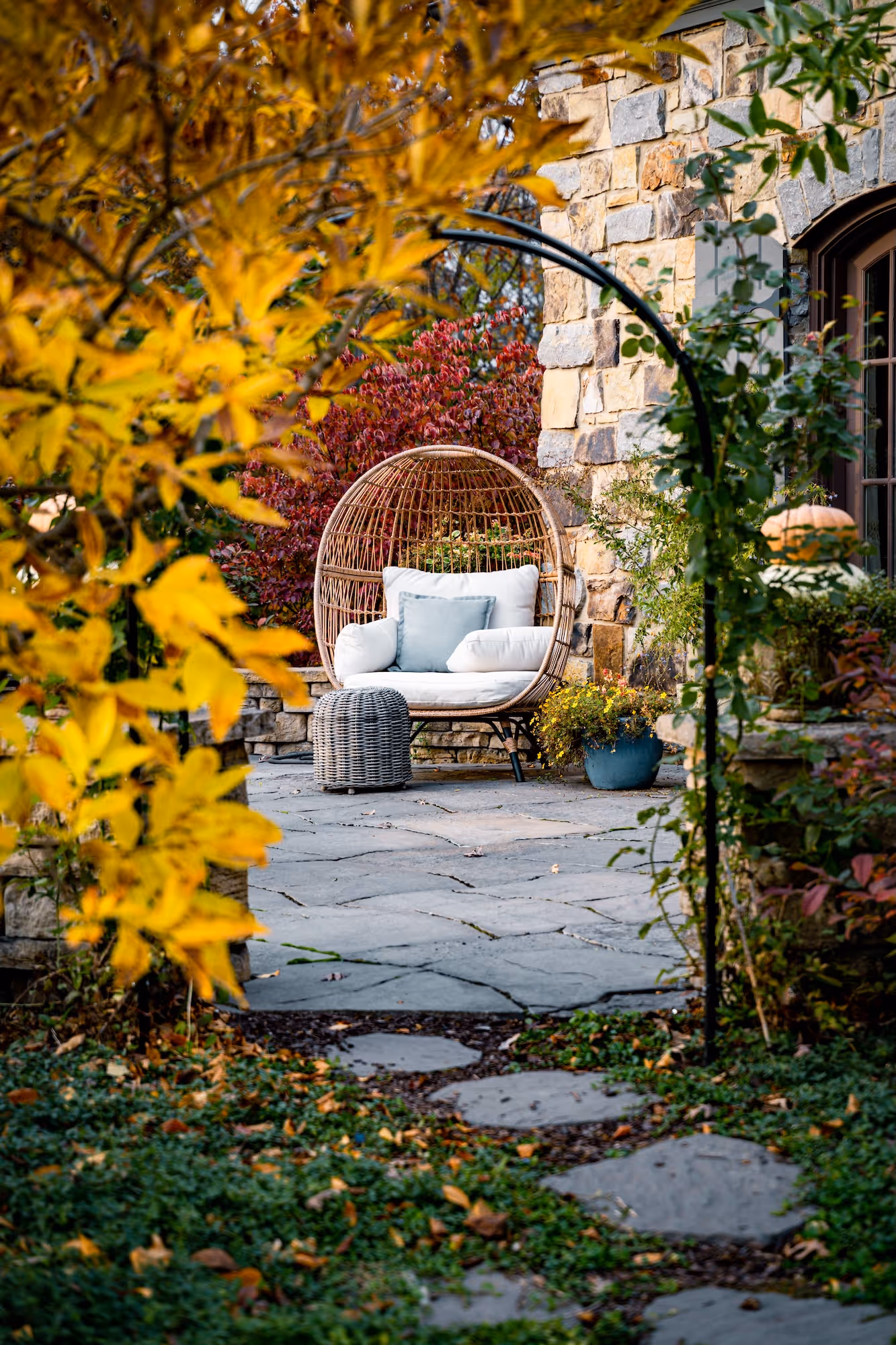 chair on patio
