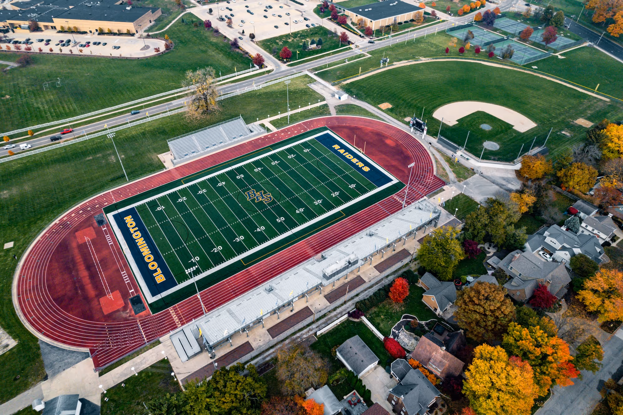 high school football field