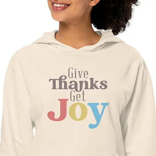 give thanks get joy hoodie