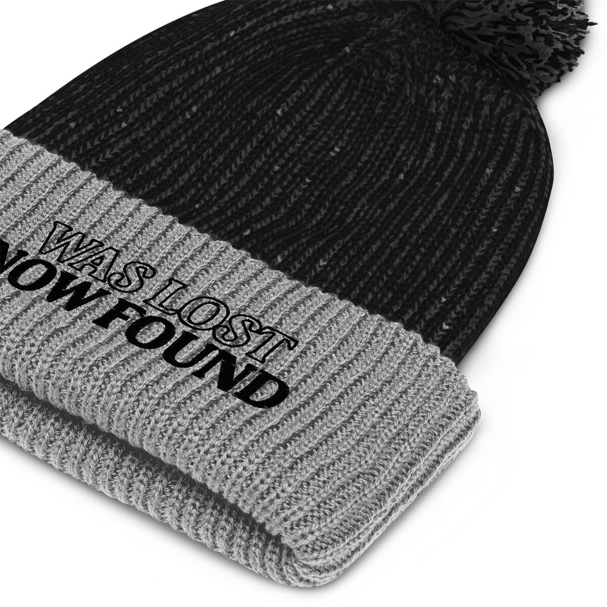 was lost now found pom-pom beanie