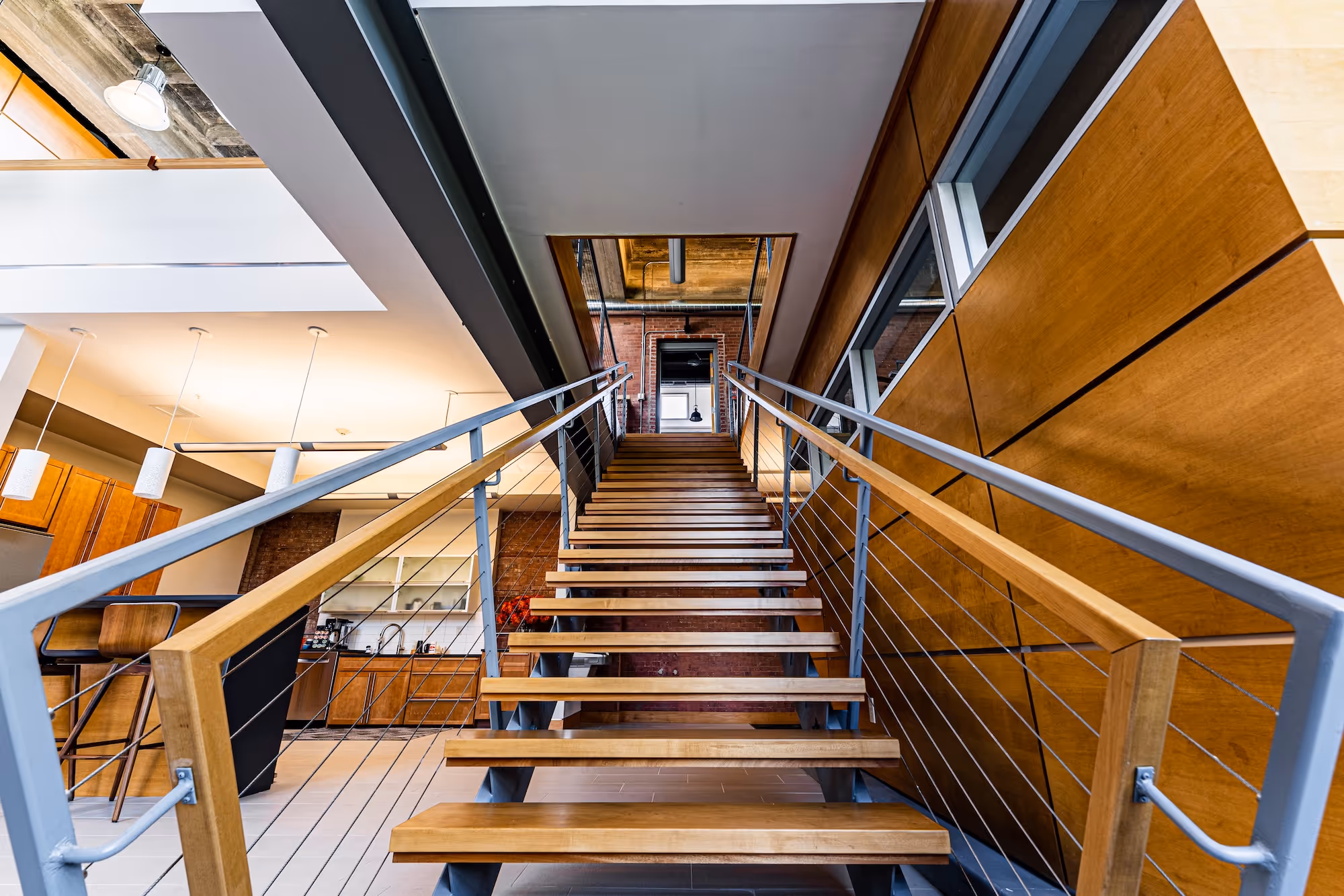 modern office stairs